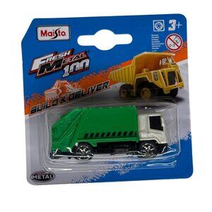 Maisto Fresh Metal 1:64 Diecast Green Truck Toy New
